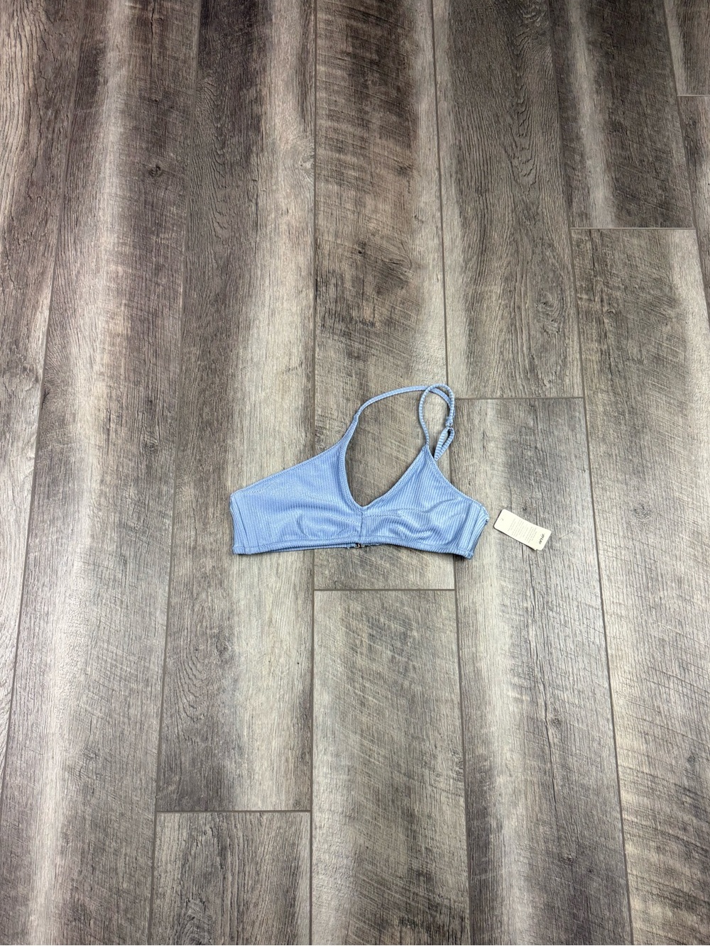 Aerie Blue Ribbed Bikini Top